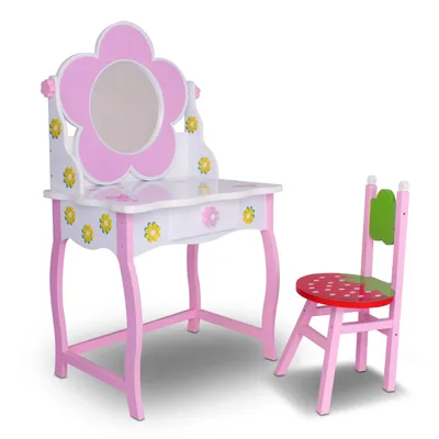 Produktbild von Schminktisch Kinderschminktisch Kindertisch Prinzessin Frisiertisch Kinder