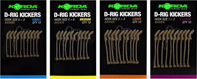 Produktbild von Korda Kickers D Rig Brown - 10 D-Rig Kickers, Größe:Small