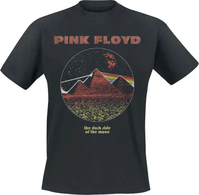 Produktbild von Pink Floyd T-Shirt Herren DSTOM Pyramids Vintage schwarz M