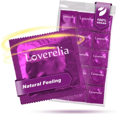 Produktbild von Loverelia Natural Feeling Kondome - 50 Stück - 53mm - für ein reines, klassisches Gefühl