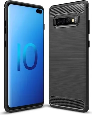 Produktbild von Carbon Shield TPU Hülle für Samsung Galaxy S10 Plus KP29531