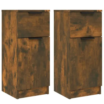 Obrázok produktu pre vidaXL Príborníky 2 ks. Údený dub 30x30x70 cm odvodený výrobok z dreva