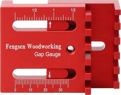 Produktbild von Mini-Spaltlehre für Holzbearbeitung, Tiefenmesslineal aus Aluminiumlegierung, Sägezahnlineal