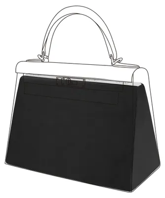 Handtaschen-Shaper für Kelly 25-35, Seide, Schwarz, KL32