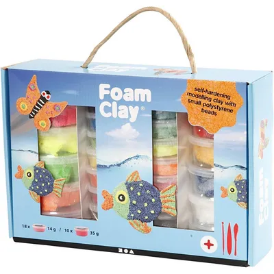 Produktbild von Foam Clay® Geschenkbox, verschiedene Farben, 1 Set
