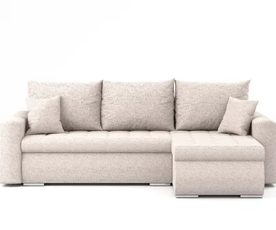 Zdjęcie produktu dla Narożnik Luis L-narożnik w kształcie litery L, sofa rozkładana, z funkcją spania, pojemnik na pościel, poduszki, meble tapicerowane, PRAWY Neve 3