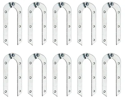 Image de Alberts 860172 Bande d'échelle, courbée, galvanisée, taille 200 x 21 mm, set de 10 pièces