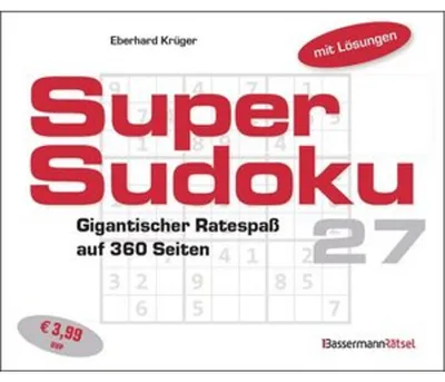 Zdjęcie produktu dla Supersudoku 27 (5 Exemplare à 3,99 EUR)