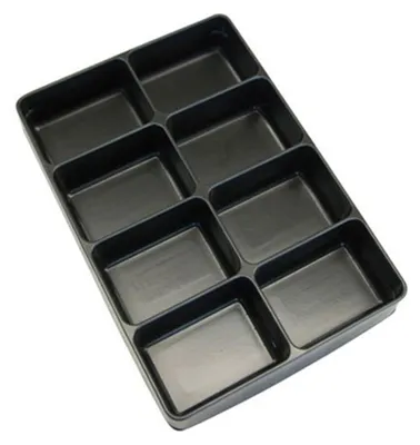 Produktbild von Einleger / Einteiler schwarz 8-fach