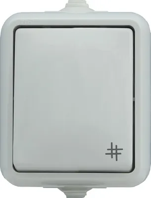 Obrázok produktu pre Krížový spínač biely IP44 HYDRO 120407