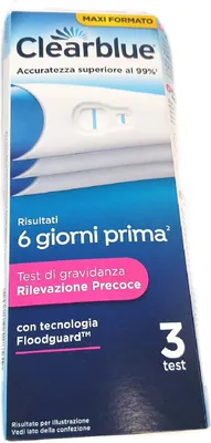Produktbild von Clearblue Schwangerschaftstest Gesundheitsprodukte Maxi Format Früherkennung sicher zuverlässig schnell