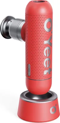 Produktbild von O`Yeet Nex Mini Massagepistole, 4 x abnehmbare Massageköpfen, trendigen tragbaren Tasche, Mini-Ladestation, 5 Geschwindigkeitsmodi