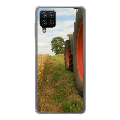 Produktbild von MuchoWow® Handyhülle Schutzhülle Hülle für Samsung Galaxy A12 Traktor - Räder - Weizen Silikon Softcase Handy Hülle - Bild