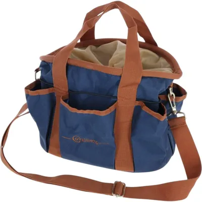 Obrázek produktu pro Covalliero Putztasche Grooming Bag dunkelblau / cognac Onesize