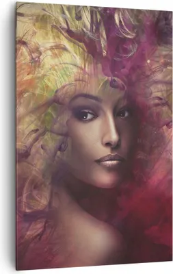 Produktbild von Bild auf Leinwand - Leinwandbild - Einteilig - frau gesicht - 80x120cm - Wand Bild - Wanddeko - Wandbilder - Leinwanddruck - Kunstdruck - Wanddekoration - Leinwand bilder - Wandbild - PA80x120-3736
