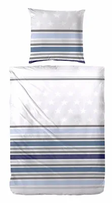 Immagine prodotto di Primera Renforce biancheria da letto reversibile 123042-083 a righe, SELEZIONE TAGLIE:135x200 cm + 80x80 cm