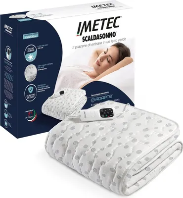 Immagine prodotto di Imetec Scaldasonno Adapto Termocuscino Elettrico 150 x 120 cm 150 W Bianco