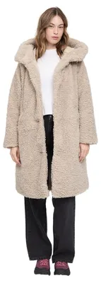 Produktbild von Mazine Faux-Fur Coat - Damen Kunstfellmantel, Größe:M, Farbe:natural