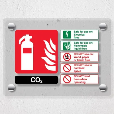 Obrázek produktu pro Bezpečnostní značka pro hasicí přístroj na CO2