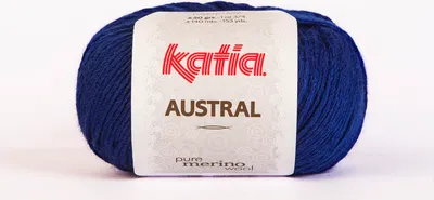 Produktbild von AUSTRAL von Katia - ROYALBLAU (106) - 50 g / ca. 140 m Wolle