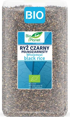 RYŻ CZARNY PEŁNOZIARNISTY BIO 1 kg - BIO PLANET
