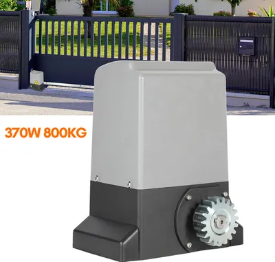 Zdjęcie produktu dla Jopassy otwieracz do bram przesuwnych otwieracz do bram 370W zestaw silników automatyczny otwieracz do bram elektrycznych otwieracz do bram garażowych do 800kg z pilotem + kluczyk