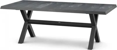 Produktbild von Siena Garden Sincro Dining Tisch 200x100 cm – Aluminium (matt anthrazit) & Keramikplatte (wood grey)