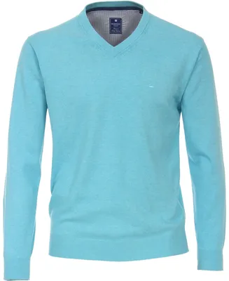 Produktbild von REDMOND Übergrößen V-Neck-Pullover Türkis 5XL