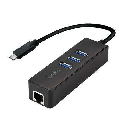 Immagine prodotto di Logilink Adapter USB 3.0 TypC zu1x RJ45u. 3x USB3.0 Typ A