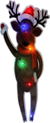 Produktbild von LED-Fensteraufkleber mit Gelmotiv - Rentier