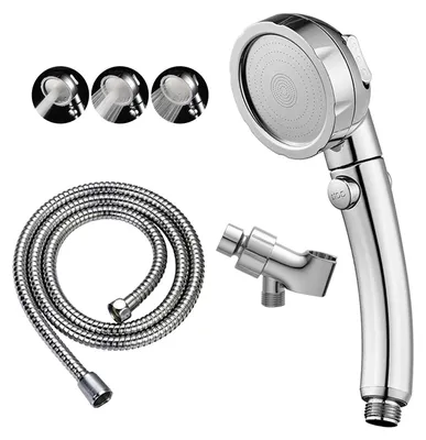 Image de Douchette de haute pression avec interrupteur de pause, 3 modes de jet