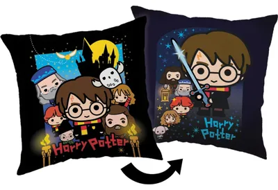 Imagen del producto de Almohada con forma de Harry Potter (1 unidad). Cojín decorativo de alta calidad con impresión digital a doble cara