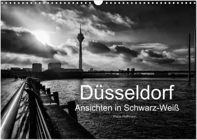 Produktbild von Düsseldorf Ansichten in Schwarz-Weiß (Wandkalender 2025 DIN A3 quer), CALVENDO Monatskalender