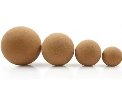 Produktbild von Korkball Set 4er – 6 cm 5 cm 4 cm 3 cm – Massage Faszien Training