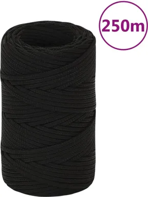 Produktbild von Möbel Arbeitsseil Schwarz 2 mm 250 m Polyester - Seile 152795