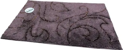 Produktbild von Batex Badematte Badteppich Badvorleger Duschvorleger Badezimmerteppich 60x100cm Lucca Aubergine