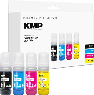 Produktbild von KMP Patrone Canon PFI050 MultiPack B/C/M/Y kompatibel