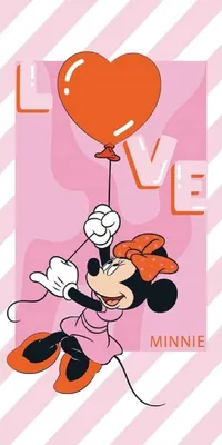 Produktbild von Minnie Mouse Duschtuch Strandtuch Badetuch 70 x 140 cm