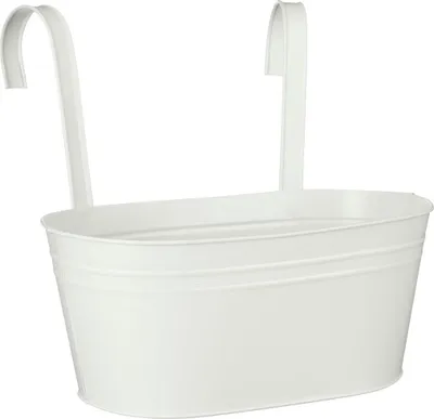 Produktbild von Mica Decorations Topf Joey Eisen 13,5 x 30 x 17 cm hängend cremeweiß
