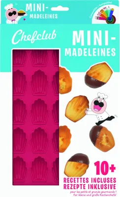 Zdjęcie produktu dla Forma do pieczenia mini madeleines wykonana z silikonu (czerwona)