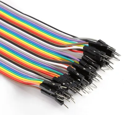 Obrázek produktu pro 20cm barevný odpojitelný ohebný kabel 40 pinů na samce
