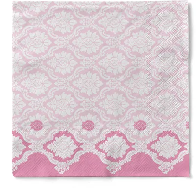 Produktbild von Sovie HORECA Serviette Mandy in Altrosa aus Tissue 40 x 40 cm, 3-lagig, 100 Stück - Ornamente