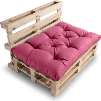 Obrázok produktu pre Vankúš na paletu, vankúš na záhradnú pohovku, vankúš na sedenie, N_PPI (vankúš na sedenie 120x80, ruža)