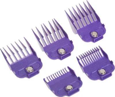 Image de Coffret de 5 peignes en étain - 1,5, 3, 6, 10 et 13 mm - Accessoire de coiffure
