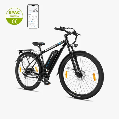 Produktbild von E-Bike 26 Zoll Elektrofahrrad, 36V 10,4Ah Akku(60-90km), 7-Gang Shimano, 25 km/h, E-Mountainbike mit Federgabel, Scheibenbremsen & LCD-Display