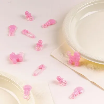 Produktbild von Amscan Partyzubehör Set für Mädchen mit Konfetti-Motiv, 25 Stück