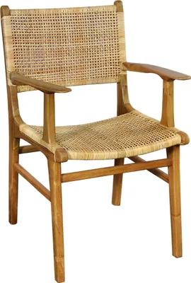 Produktbild von SIT Möbel Armlehnstuhl | Teak-Holz | mit Rattan-Geflecht | natur | B 59 x T 60 x H 84 cm | 02465-01 | Serie SIT&CHAIRS