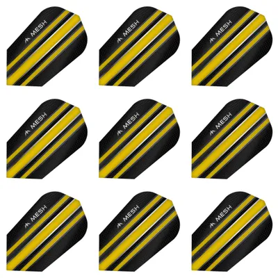 Produktbild von Mission | Mesh | Dart Flights | Slim | 100 Mikron | Gelb | 3 Sets = 9 Flights
