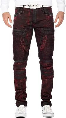 Produktbild von Cipo & Baxx Herren Jeans CD581 Bordeaux W40/L34