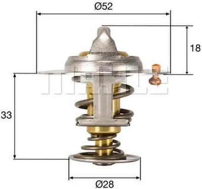 Produktbild von MAHLE Thermostat Kühlmittel 92°C für FORD Fiesta Mk6 Schrägheck (JA8, JR8) FOCUS III Turnier Mondeo V Kombi (CF) FOCUS III